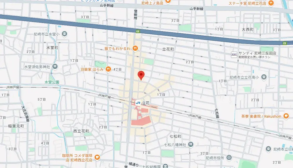 尼崎のだいこく介護館 アクセス地図写真