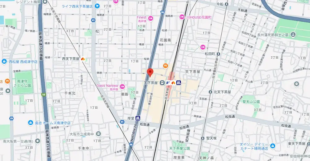 西成のだいこく介護館 アクセス地図写真