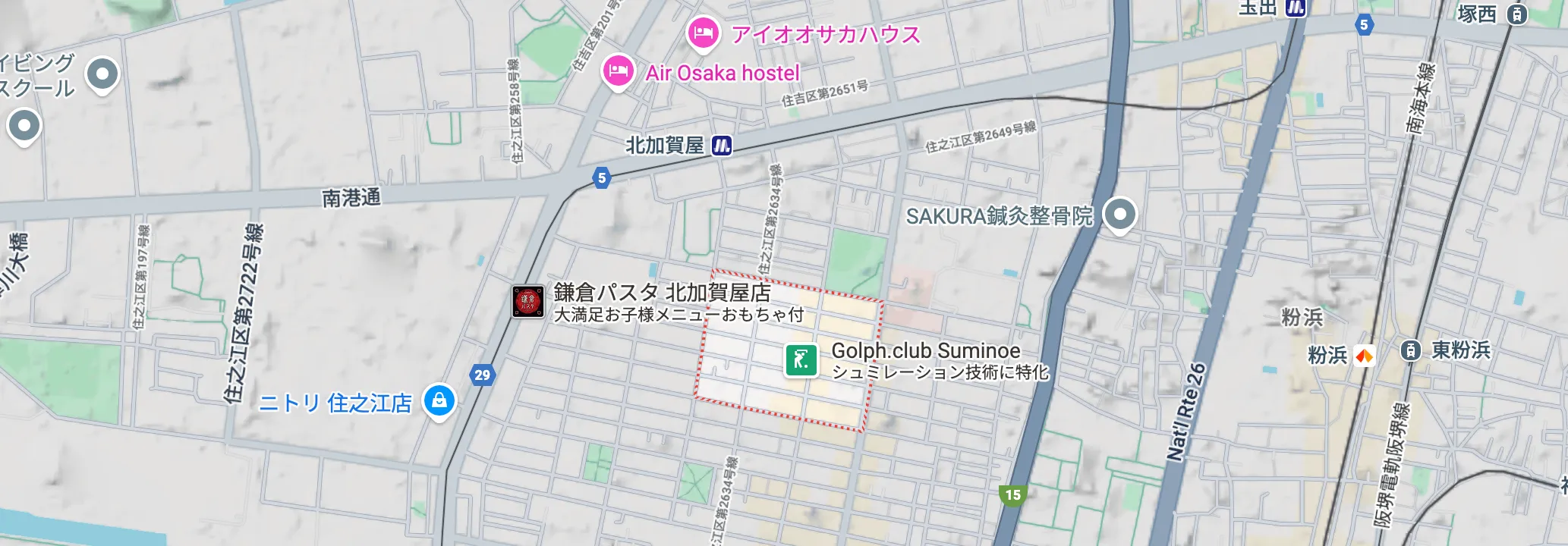 住之江のだいこく介護館 アクセス地図写真